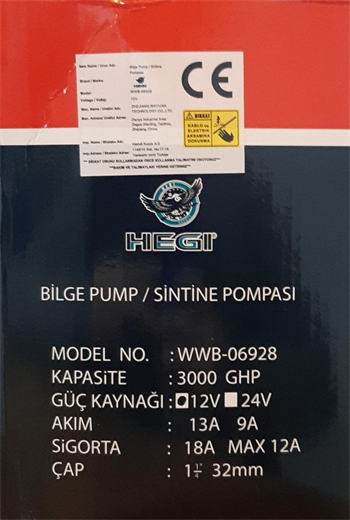 Fastmax Sintine Pompası 1500 24V WWB-05807