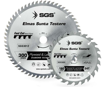 SGS Elmas Sunta Testere 180mm x 40T x 22.23mm SGS3006Daire Testere Bıçakları